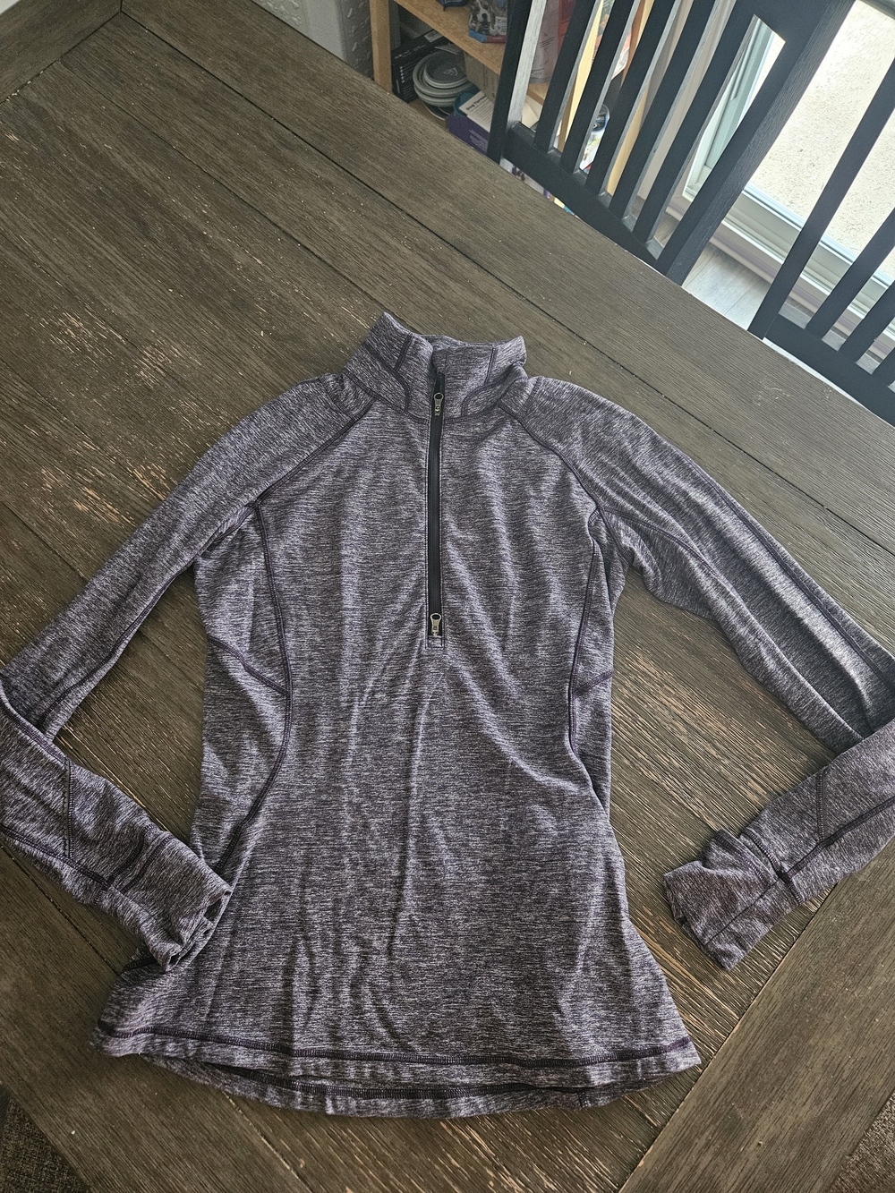 lululemon athletica Heathered Purple Half-Zip Pullover